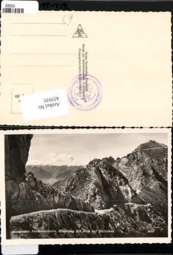 435935,Innsbrucker Nordkettenbahn Höhenweg m. Hafelekar Bergkulisse