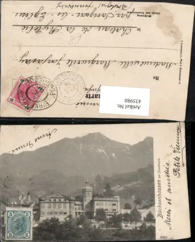 435980,Innsbruck Schloss Büchsenhausen Bergkulisse
