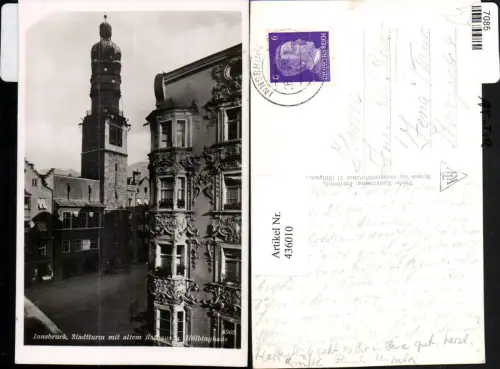 436010,Innsbruck Stadtturm Turm m. Altem Rathaus u. Hölbinghaus