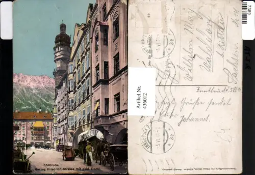 436012,Innsbruck Herzog Friedrich-Straße m. Goldenem Dachl Straßenansicht pb Ottmar Zieher
