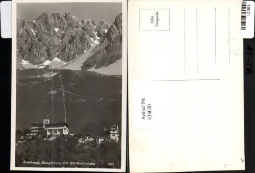 436020,Innsbruck Hungerburg m. Nordkettenbahn Bergkulisse