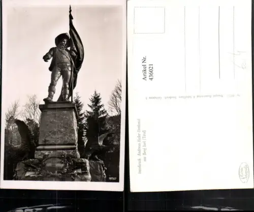 436021,Innsbruck Berg Isel Andreas Hofer-Denkmal Statue