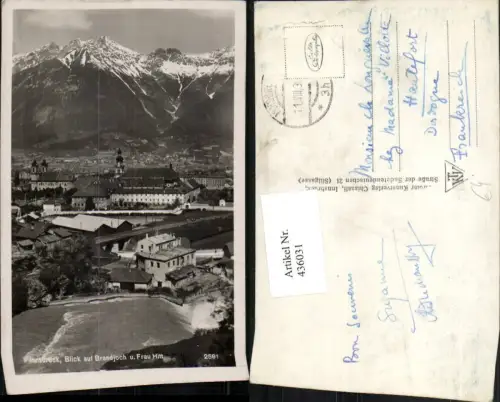 436031,Innsbruck Teilansicht m. Brandjoch u. Frau Hitt Bergkulisse