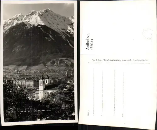 436033,Innsbruck Teilansicht Kirche geg. Norden Bergkulisse
