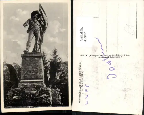 436036,Innsbruck Berg Isel Andreas Hofer-Denkmal Statue