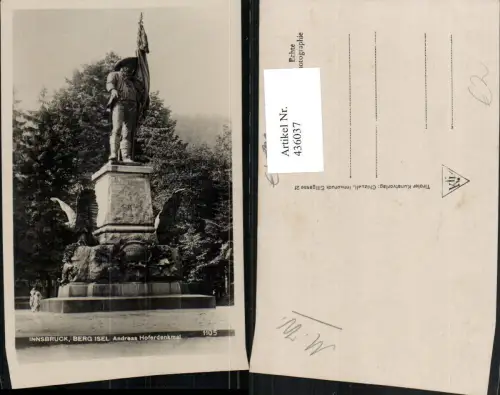 436037,Innsbruck Berg Isel Andreas Hofer-Denkmal Statue