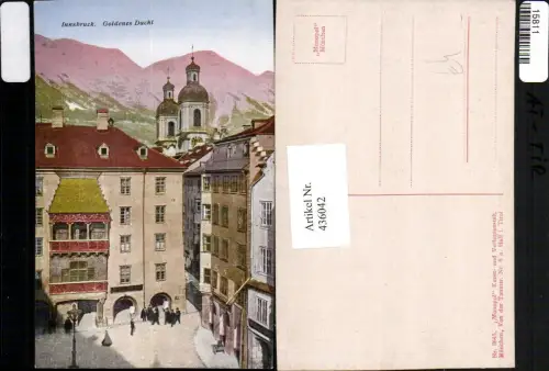 436042,Innsbruck Goldenes Dachl Kirchentürme Bergkulisse