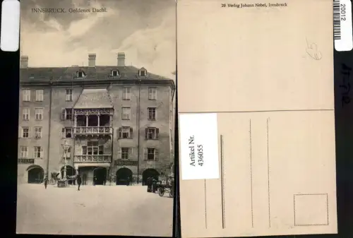 436055,Innsbruck Goldenes Dachl pub Johann Nebel 29