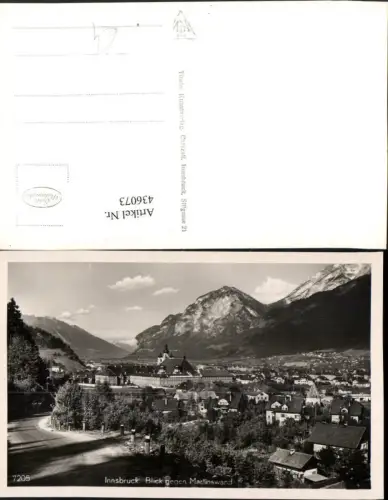 436073,Innsbruck Teilansicht geg. Martinswand Bergkulisse