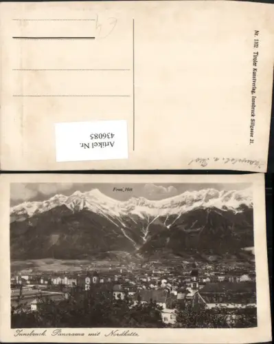 436085,Innsbruck Panorama Totale m. Nordkette Bergkulisse