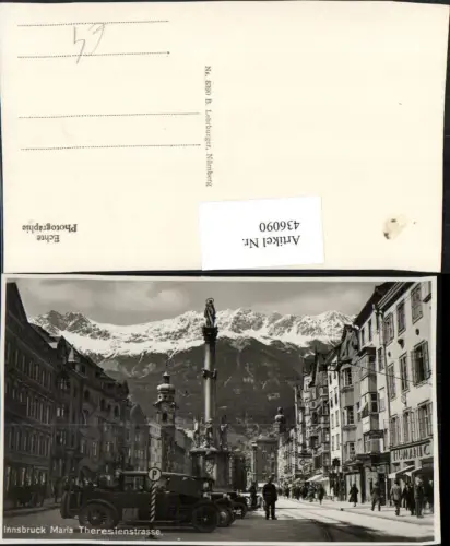 436090,Innsbruck Maria Theresienstraße Annasäule Bergkulisse