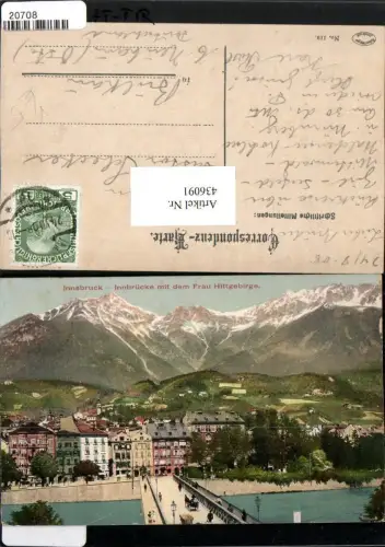 436091,Innsbruck Innbrücke Brücke m. Frau Hitt Bergkulisse pub Robert Warger 119