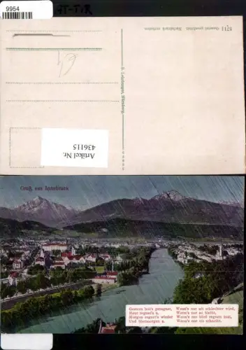 436115,Innsbruck Totale im Regen Bergkulisse Spruch Text