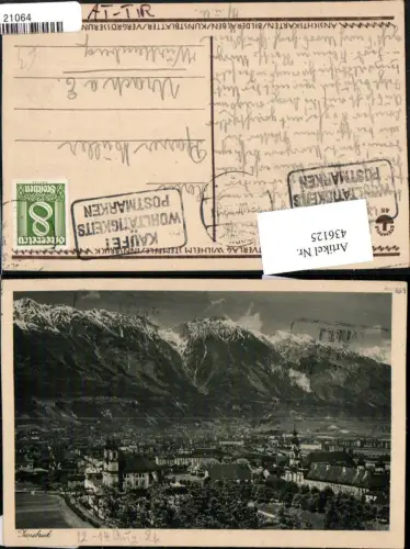 436125,Innsbruck Totale Bergkulisse