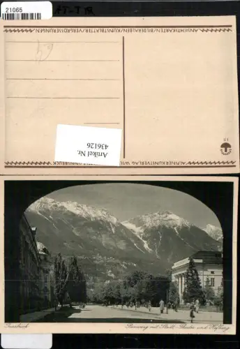 436126,Innsbruck Rennweg m. Stadttheater u. Hofburg Bergkulisse