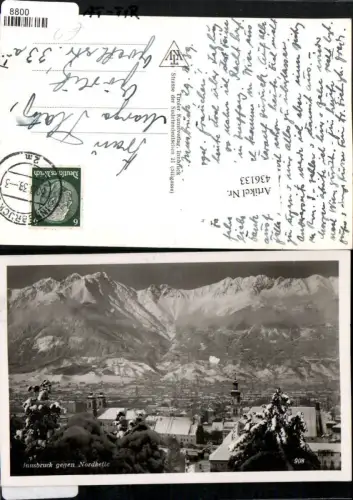 436133,Innsbruck Totale geg. Nordkette Bergkulisse Winterbild