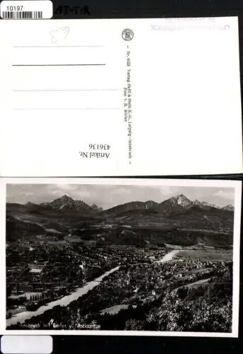 436136,Innsbruck Totale m. Serles u. Nockspitze Bergkulisse