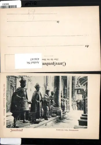 436147,Innsbruck Hofkirche Kirche Innenansicht Statuen pub Carl Otto Hayd 6660