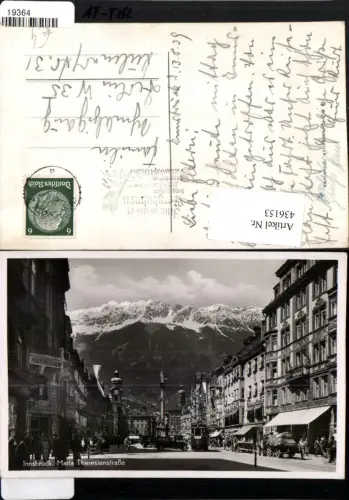 436153,Innsbruck Maria Theresienstraße Straßenbahn Geschäfte Annasäule