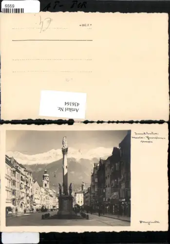 436164,Innsbruck Maria Theresienstraße Annasäule Bergkulisse
