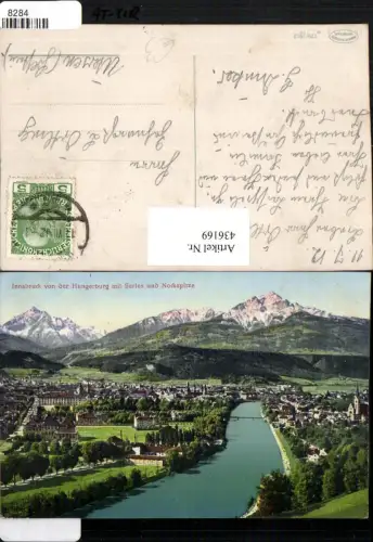 436169,Innsbruck Totale von d. Hungerburg m. Serles Bergkulisse