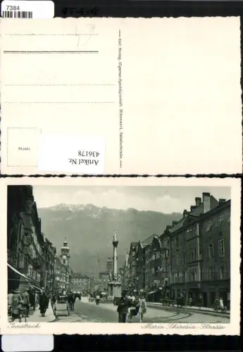 436178,Innsbruck Maria Theresienstraße Straßenansicht Annasäule