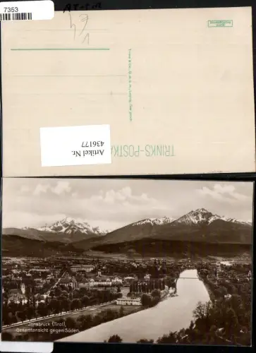 436177,Innsbruck Totale geg. Süden Bergkulisse pub Trinks 4