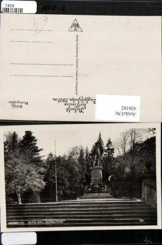 436182,Innsbruck Berg Isel Andreas Hofer-Denkmal Statue