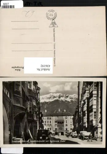 436192,Innsbruck Herzog Friedrichstraße m. Goldenem Dachl Bergkulisse