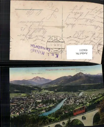 436211,Innsbruck Totale Hungerburgbahn geg. Süden Bergkulisse pub Wilhelm Stempfle