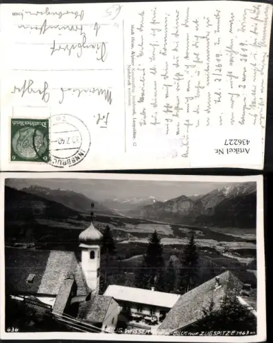 436227,Innsbruck Heiligwasser Kirche m. Zugspitze Bergkulisse