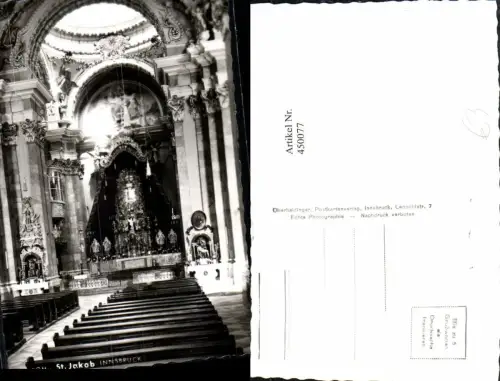 450077,Innsbruck Dom zu St. Jakob Kirche Innenansicht