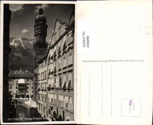 450090,Innsbruck Herzog-Friedrich-Straße Stadtturm Goldenes Dachl