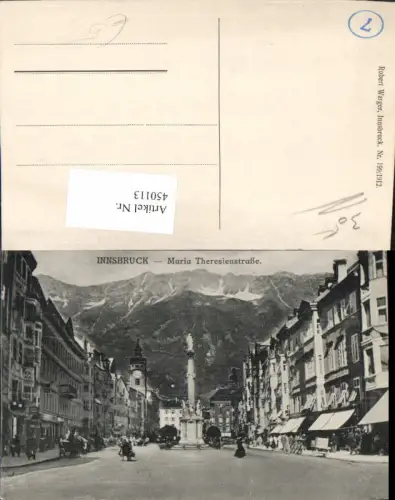 450113,Innsbruck Maria Theresienstraße Straßenansicht Annasäule