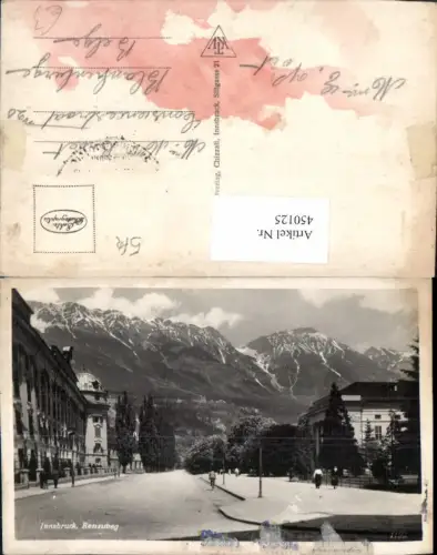 450125,Innsbruck Rennweg Straßenansicht Bergkulisse