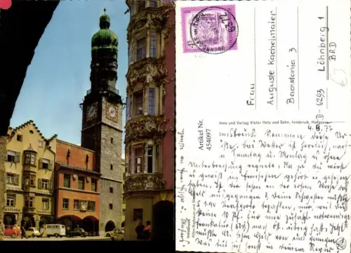 454097,Innsbruck Altes Rathaus u. Stadtturm Turm