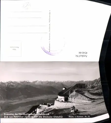 454144,Innsbruck Nordkettenbachn Endstation Bergkulisse pub L. Kummer 16