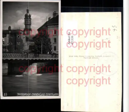 471339,Innsbruck Innbrücke Brücke m. Stadtturm Turm