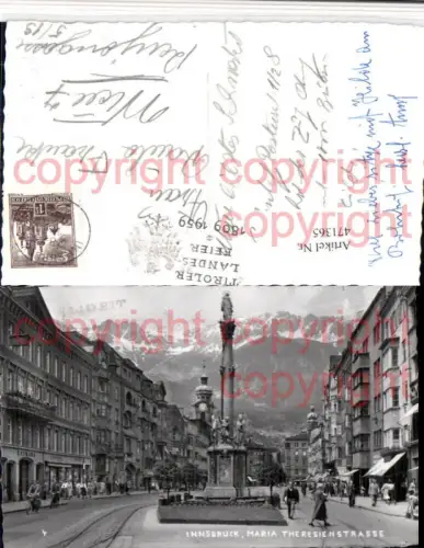 471365,Innsbruck Maria Theresien-Straße Annasäule Rathaus Bergkulisse
