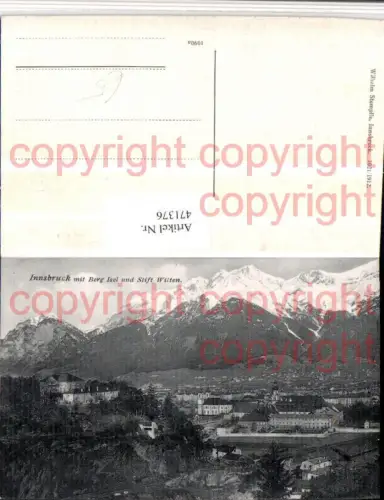 471376,Innsbruck Totale m. Berg Isel u. Stift Wilten Bergkulisse