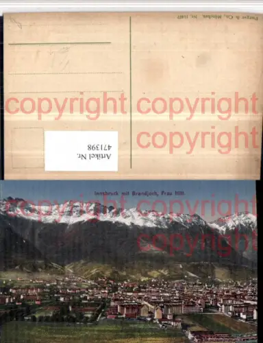 471398,Innsbruck Totale m. Brandjoch Bergkulisse pub Purger e Co 11487