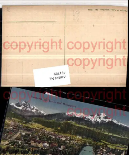 471399,Innsbruck Totale m. Serles u. Nockspitze Bergkulisse pub Purger e Co 12244