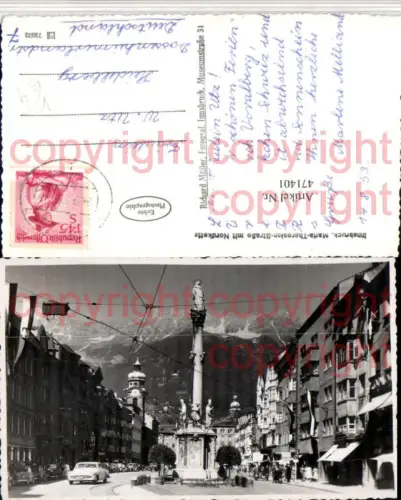 471401,Innsbruck Maria-Theresien-Straße Annasäule Bergkulisse pub Richard Müller