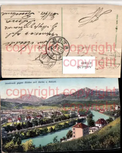 471409,Innsbruck Totale m. Serles u. Habicht Bergkulisse