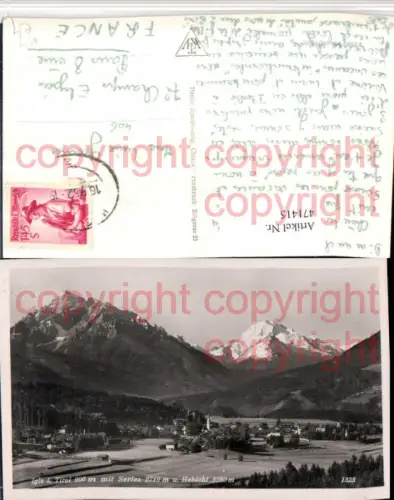 471415,Innsbruck Igls Totale m. Serles u. Habicht Bergkulisse