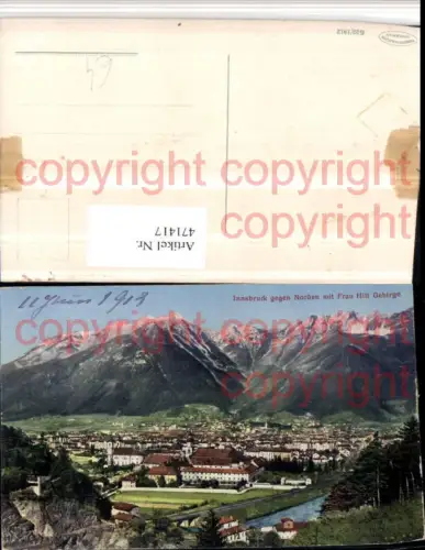 471417,Innsbruck Totale m. Frau Hitt Gebirge Bergkulisse