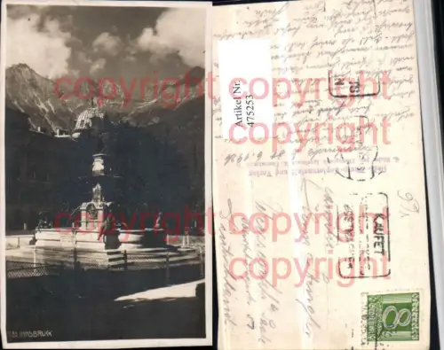 475253,Innsbruck Brunnen Bergkulisse pub Foto G. Dialer 733