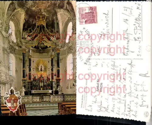 475256,Innsbruck Wilten Basilika Kirche Hochaltar Innenansicht