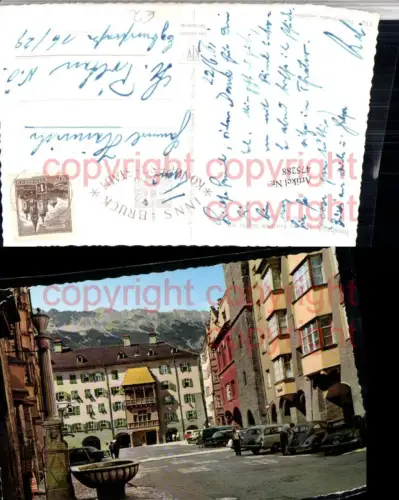 475288,Innsbruck Herzog-Friedrich-Straße Goldenes Dachl Brunnen