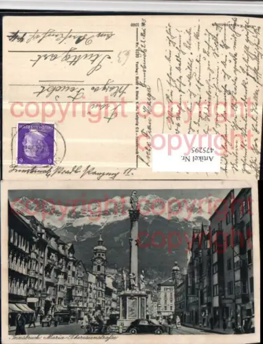 475295,Innsbruck Maria-Theresien-Straße Annasäule Bergkulisse